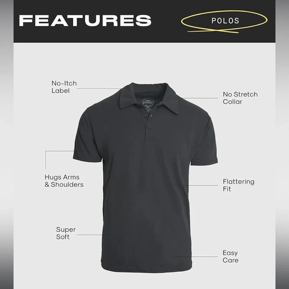 🆕 True Classic Polo Shirts for Men, size large - Picture 8 of 8